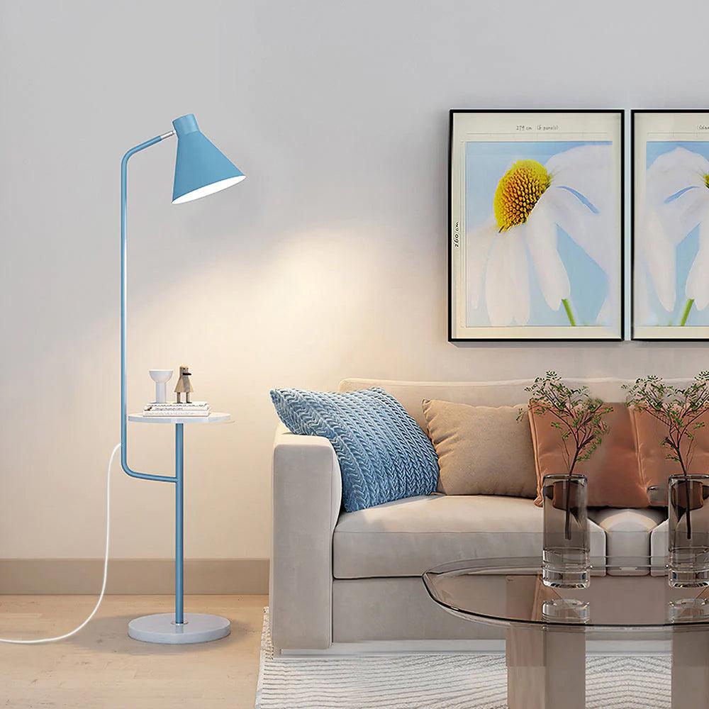 Lampadaire moderne Langston en Marbre Bleu