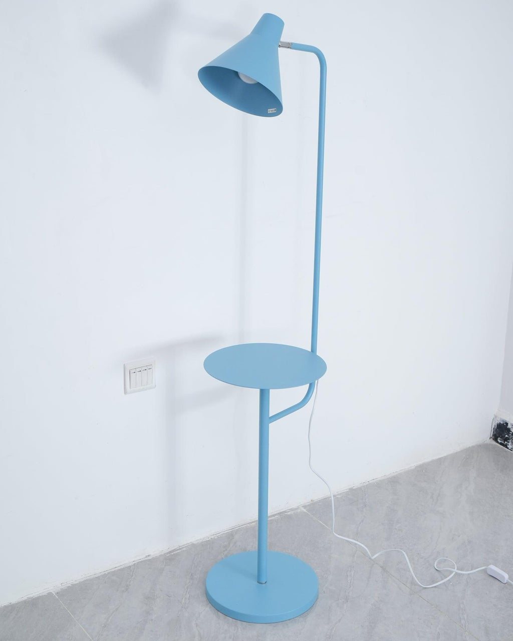 Lampadaire moderne Langston en Marbre Bleu