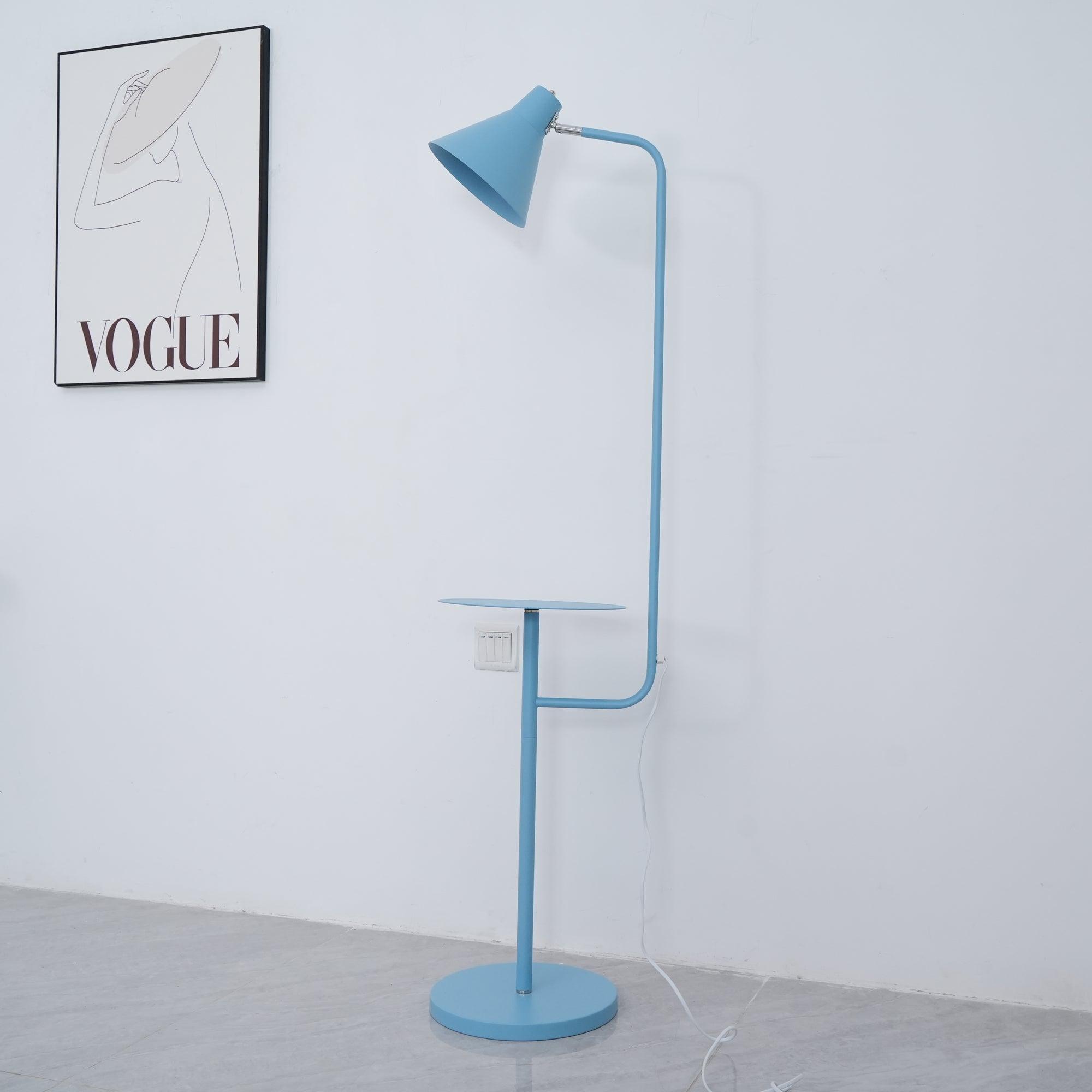 Lampadaire moderne Langston en Marbre Bleu
