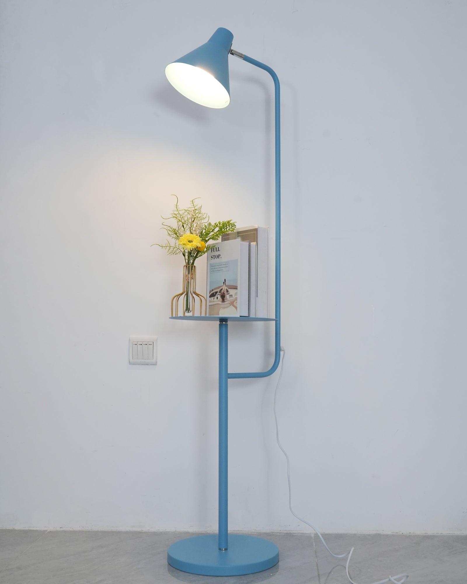 Lampadaire moderne Langston en Marbre Bleu