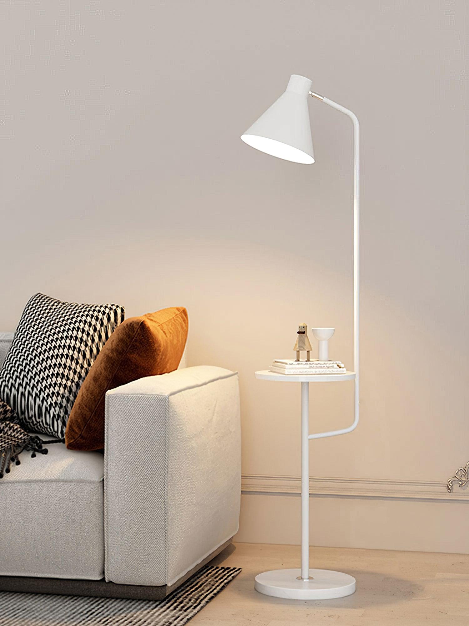 Lampadaire moderne Langston en Marbre Bleu