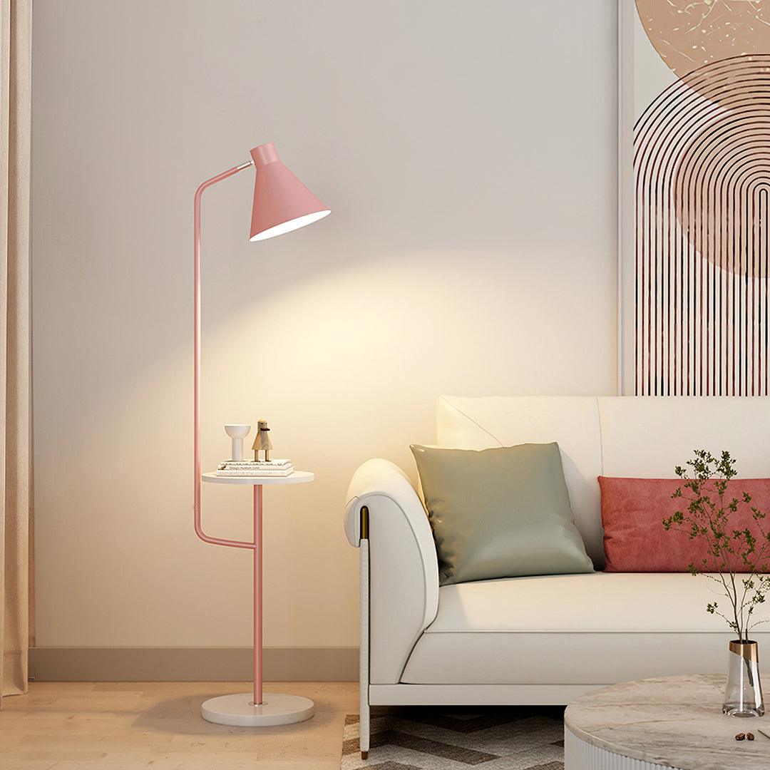 Lampadaire moderne Langston en Marbre Rose