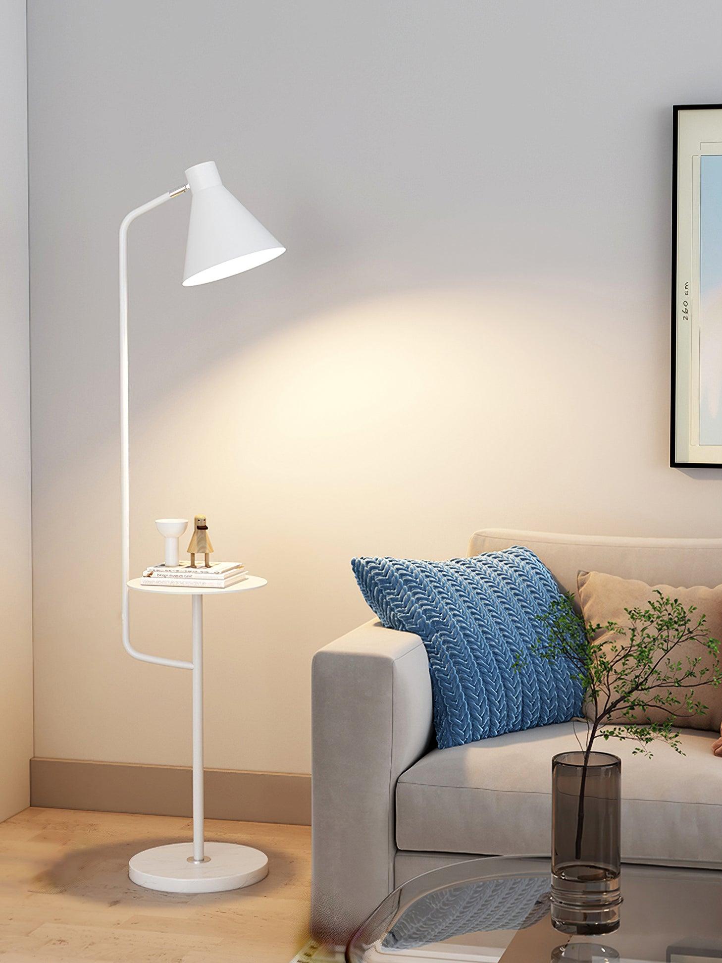 Lampadaire moderne Langston en Marbre Bleu