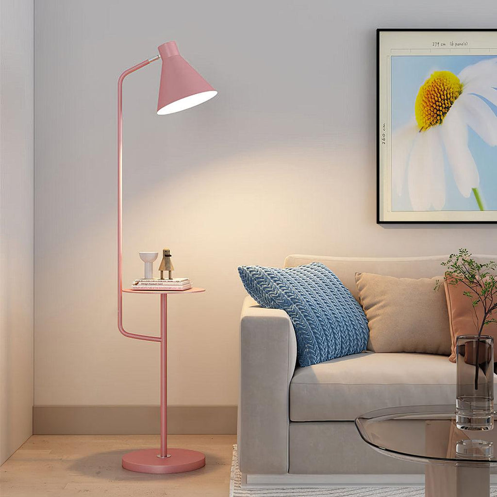 Lampadaire moderne Langston en Marbre Bleu