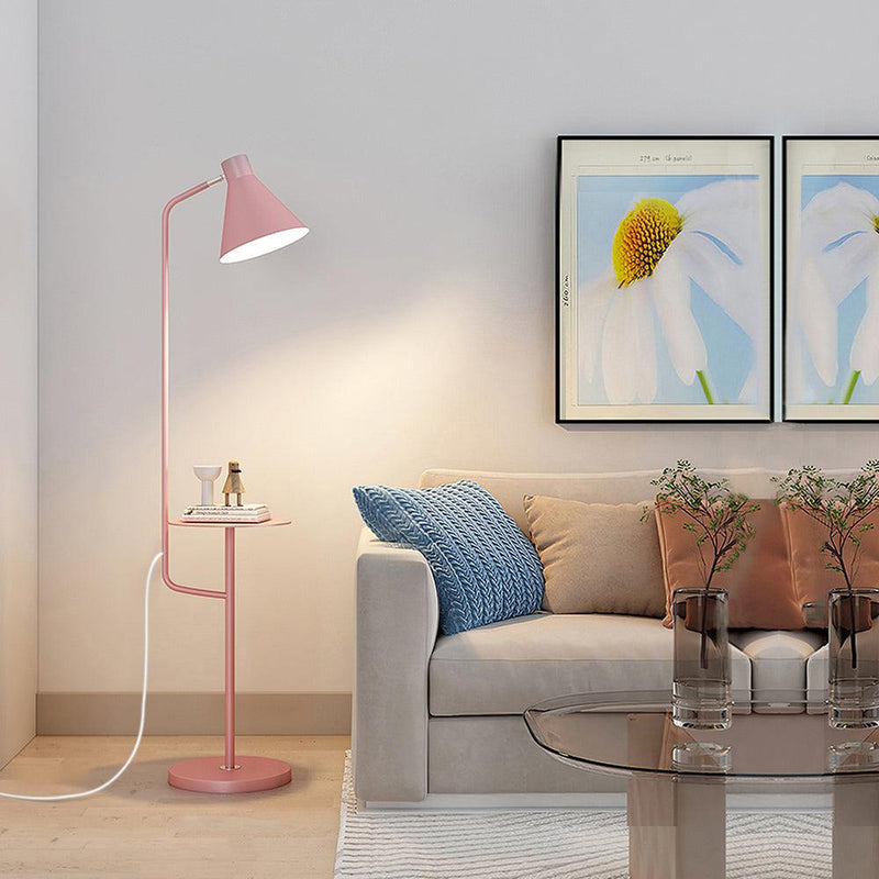 Lampadaire moderne Langston en Marbre Rose