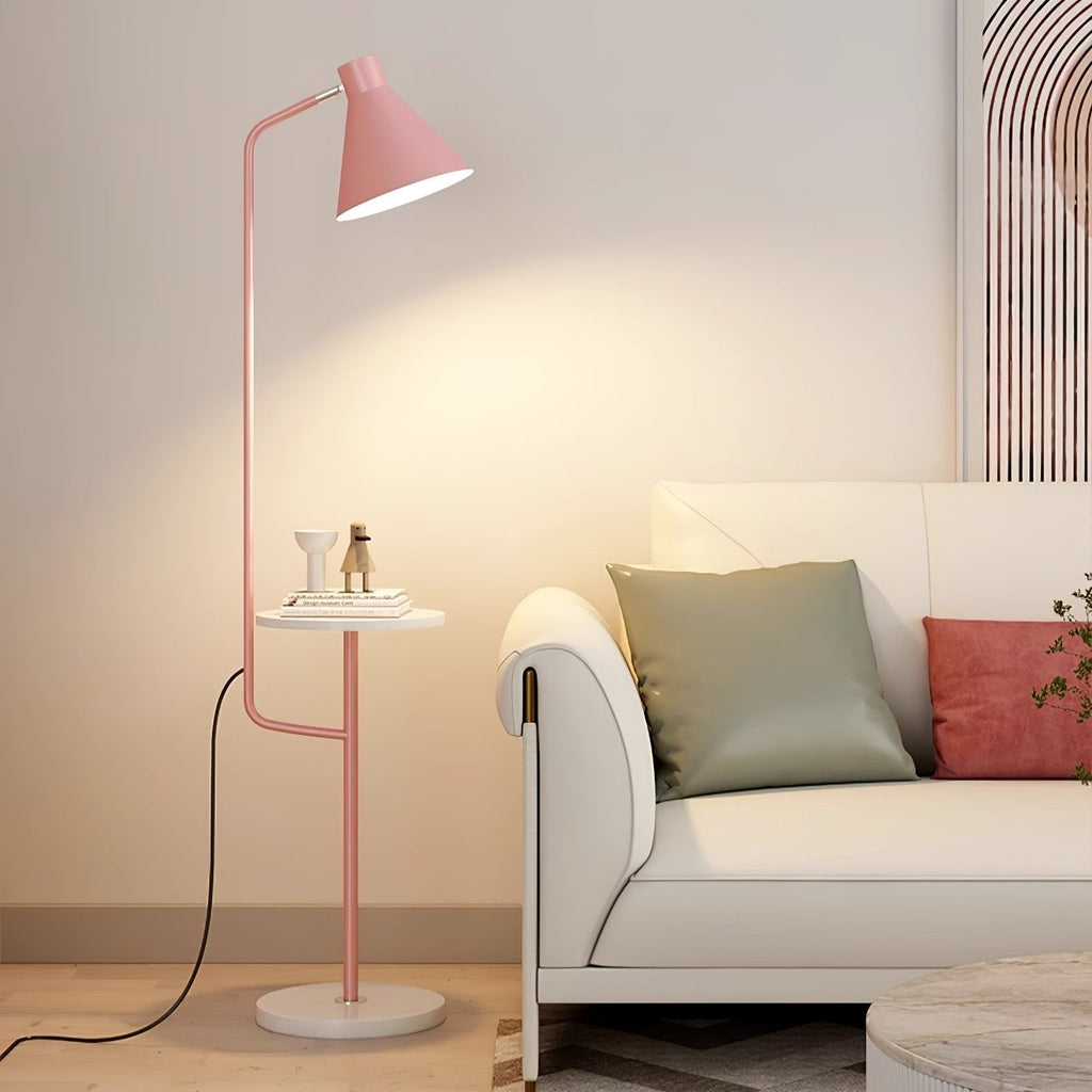 Lampadaire moderne Langston en Marbre Rose