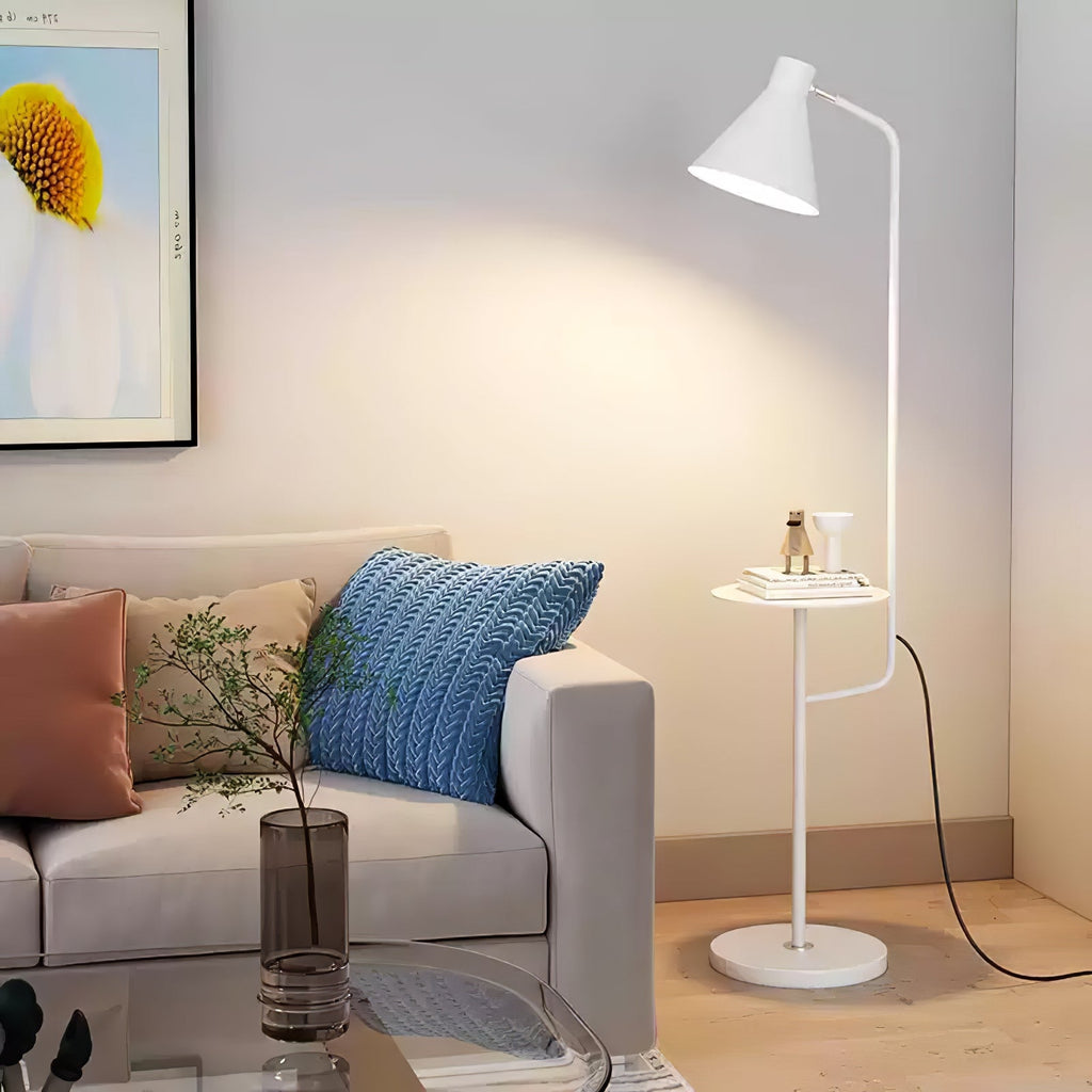 Lampadaire moderne Langston en Marbre Bleu