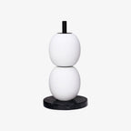 Lampe à poser moderne Rodmar en Noir marbre Blanc