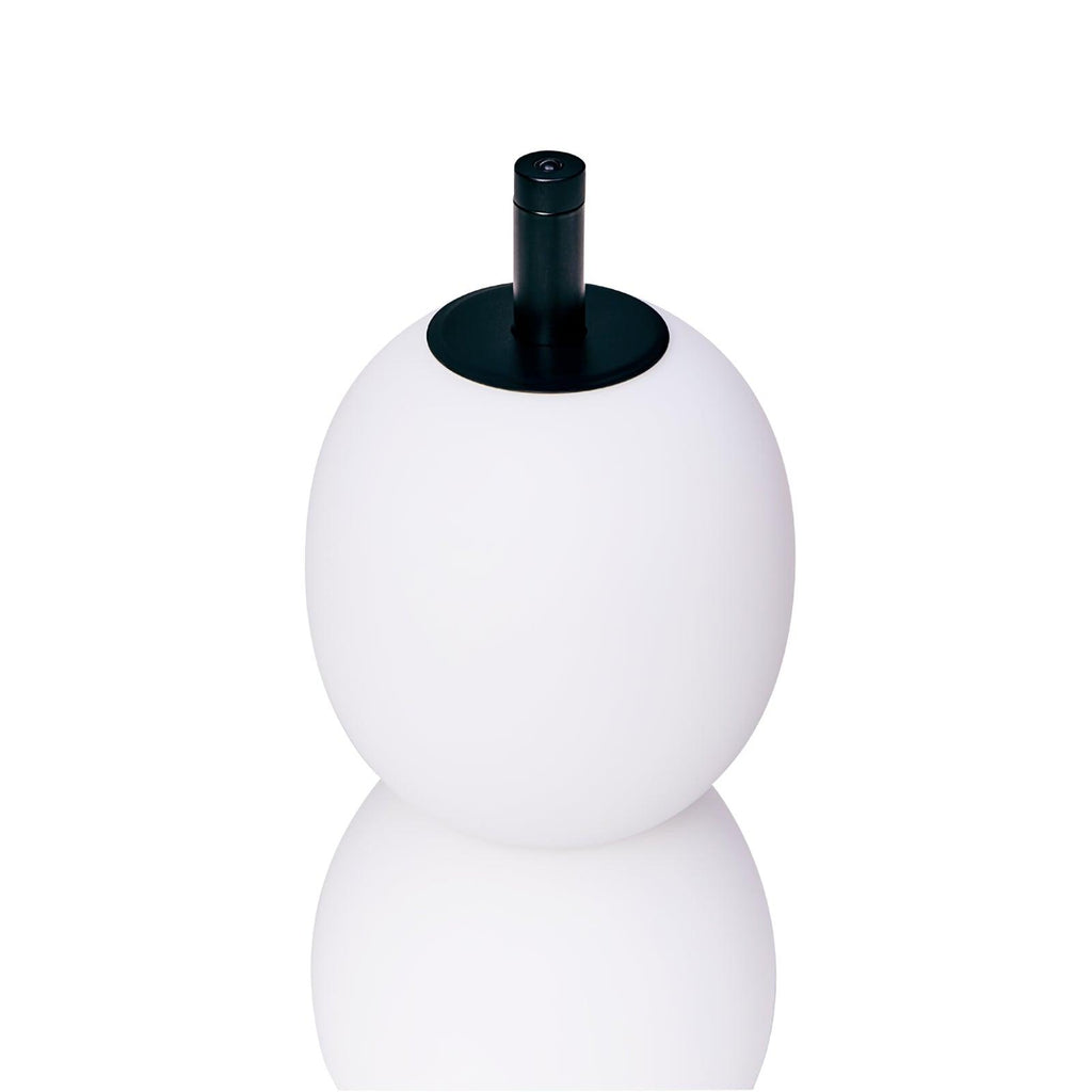 Lampe à poser moderne Rodmar en Noir marbre Blanc