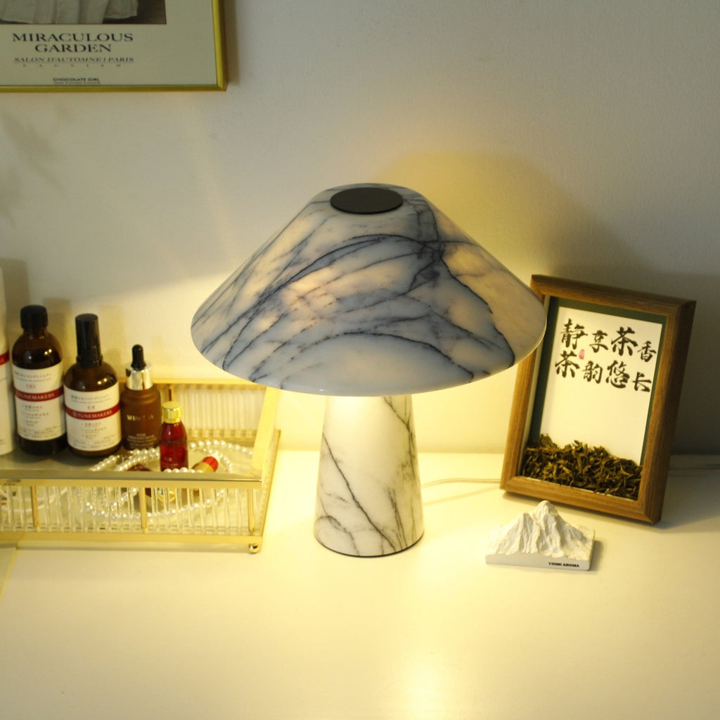 Lampe à poser moderne Rafael en Marbre Blanc