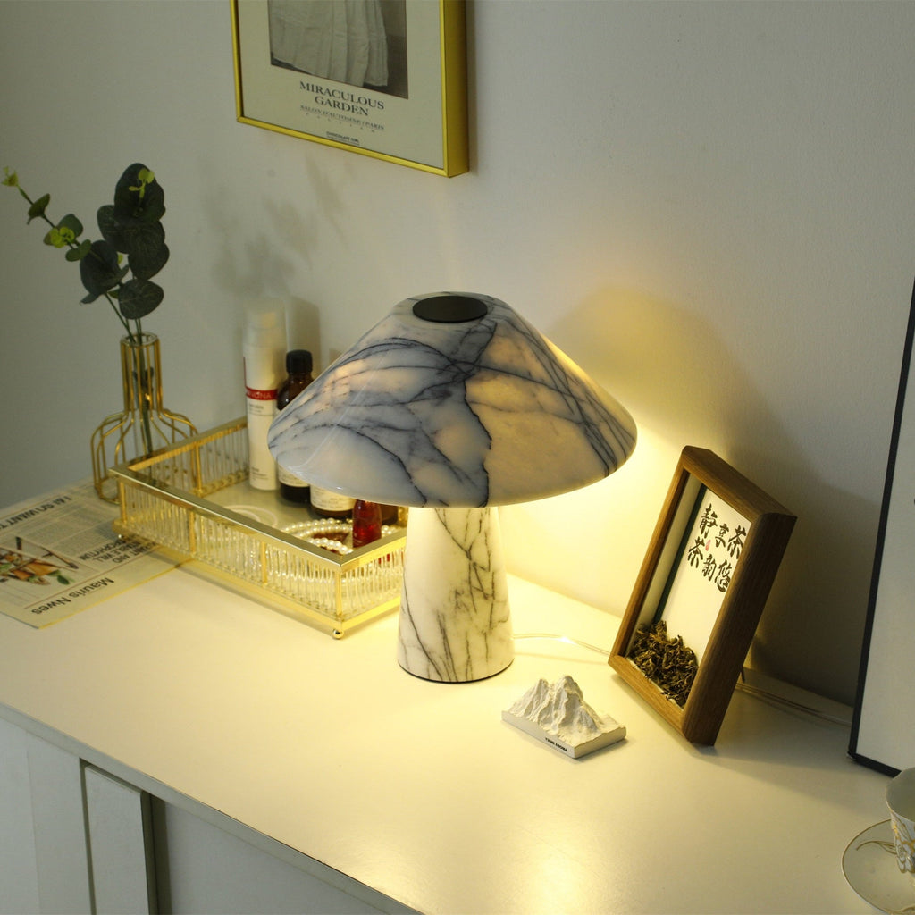 Lampe à poser moderne Rafael en Marbre Blanc