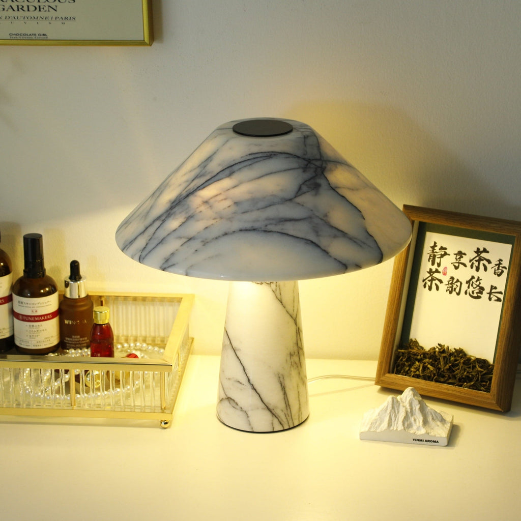 Lampe à poser moderne Rafael en Marbre Blanc