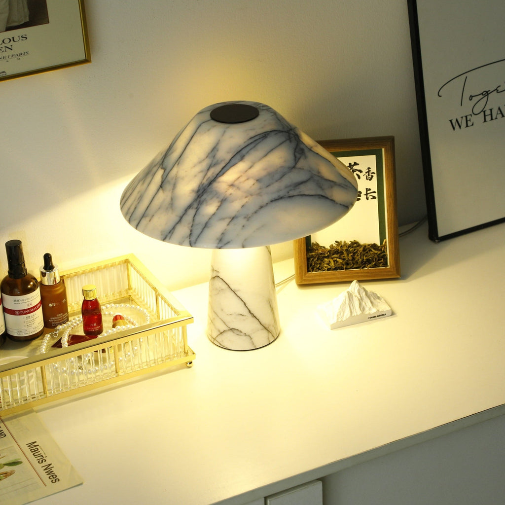 Lampe à poser moderne Rafael en Marbre Blanc