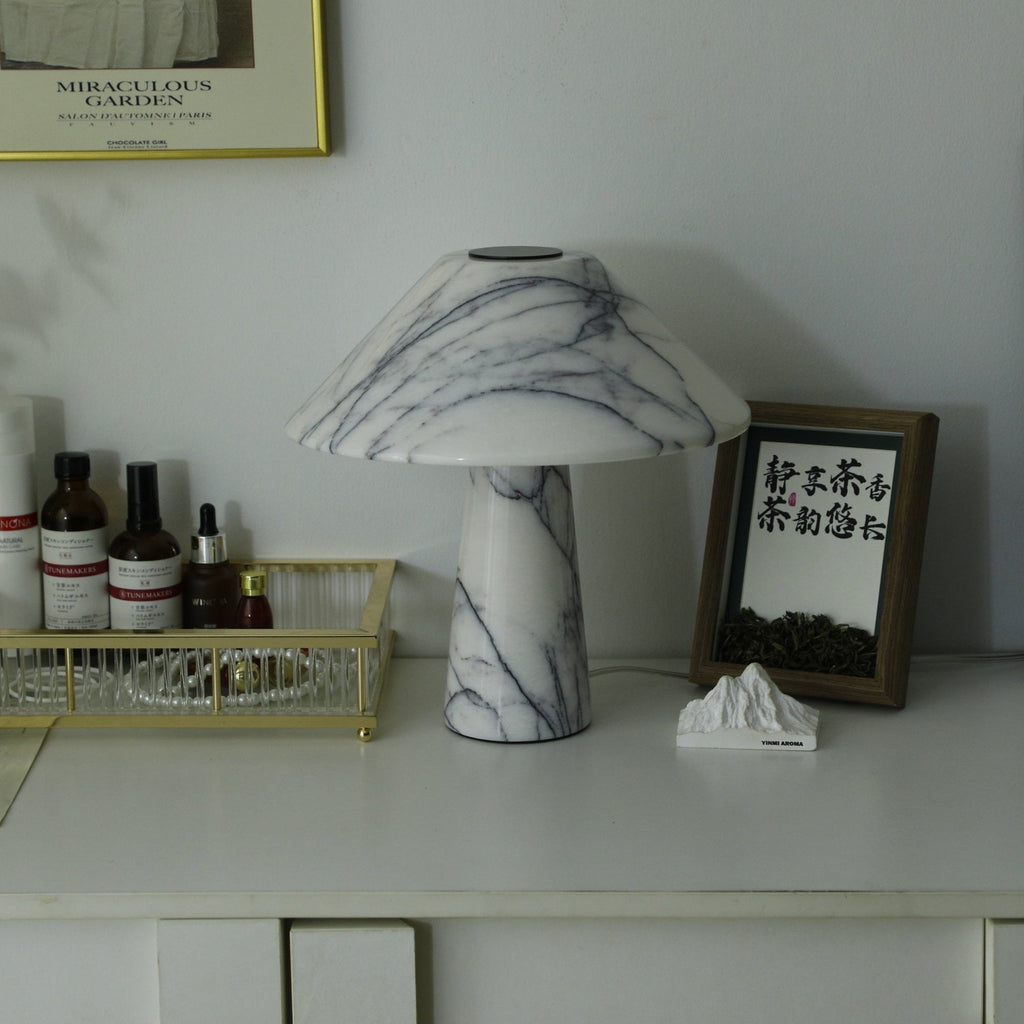 Lampe à poser moderne Rafael en Marbre Blanc