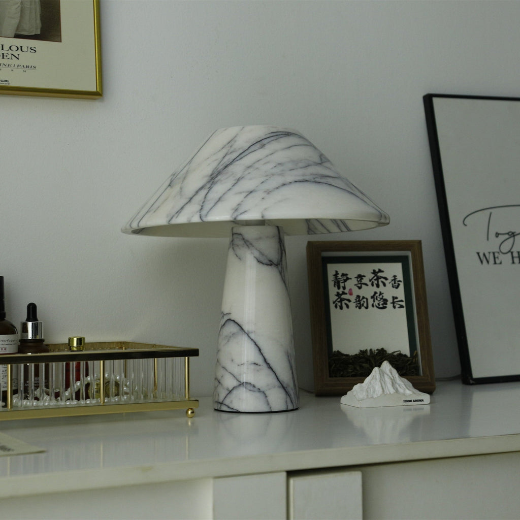 Lampe à poser moderne Rafael en Marbre Blanc