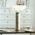 Lampe à poser moderne Rafael en Travertin, Marbre