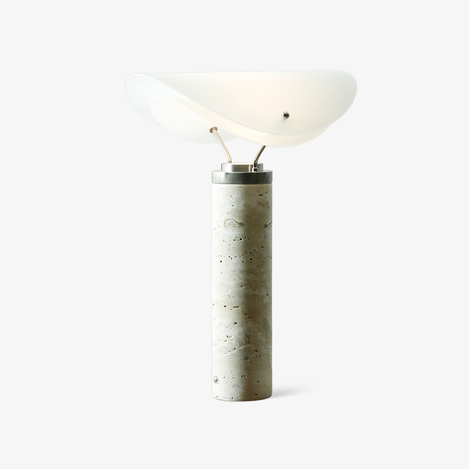 Lampe à poser moderne Rafael en Travertin, Marbre