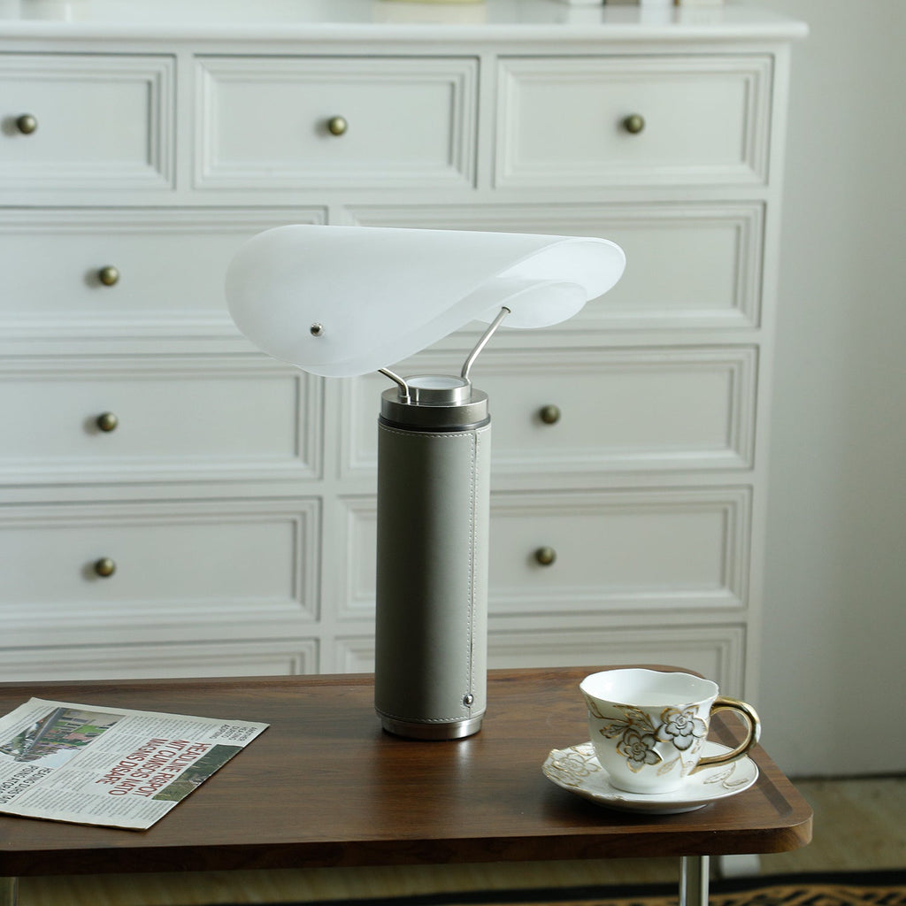 Lampe à poser moderne Rafael en Travertin, Marbre