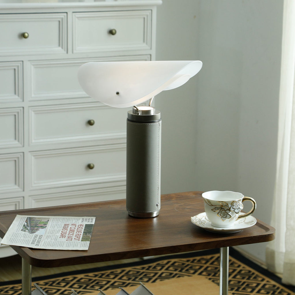 Lampe à poser moderne Rafael en Travertin, Marbre