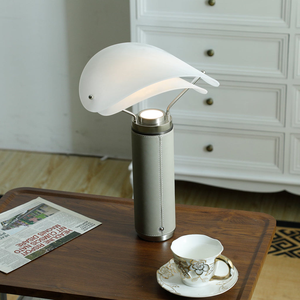Lampe à poser moderne Rafael en Travertin, Marbre