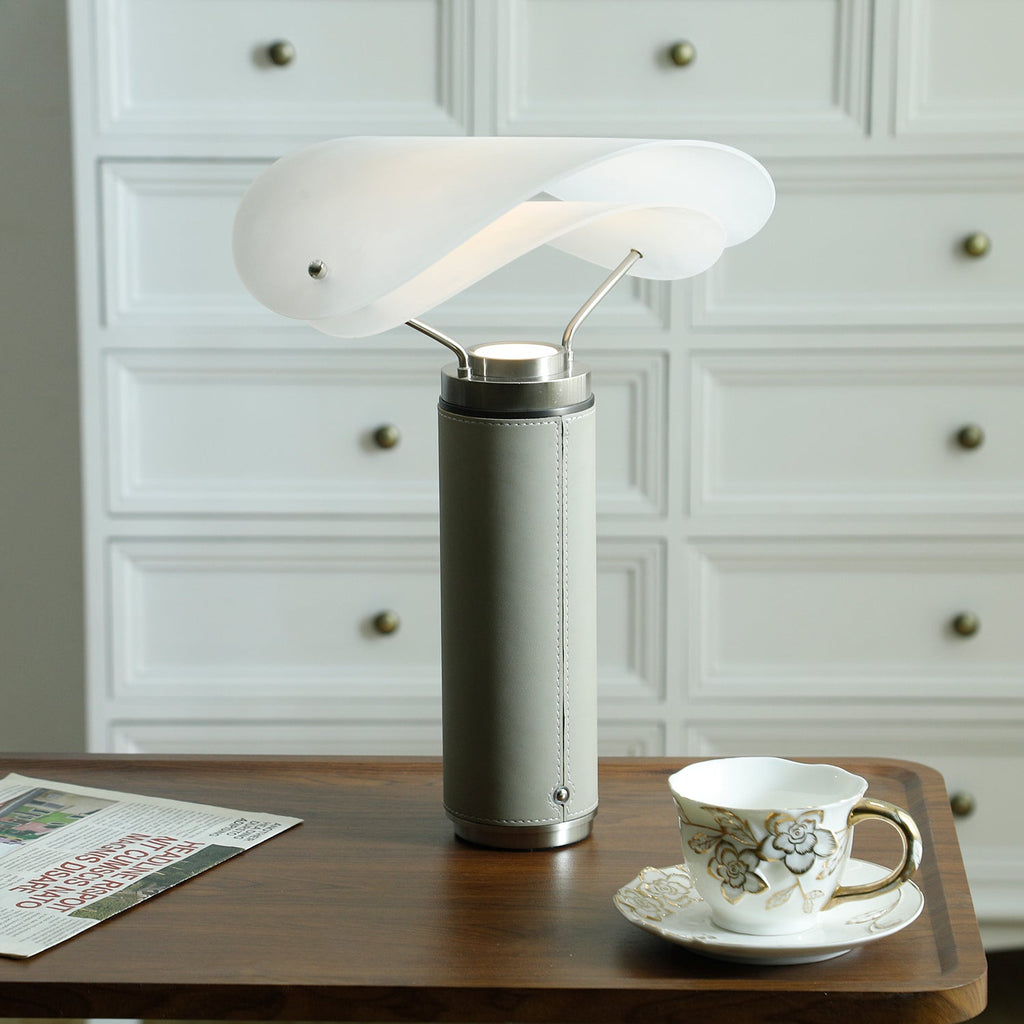 Lampe à poser moderne Rafael en Travertin, Marbre