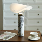 Lampe à poser moderne Rafael en Travertin, Marbre