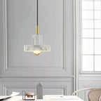 Suspension moderne Torbjorn en Marbre Or et blanc