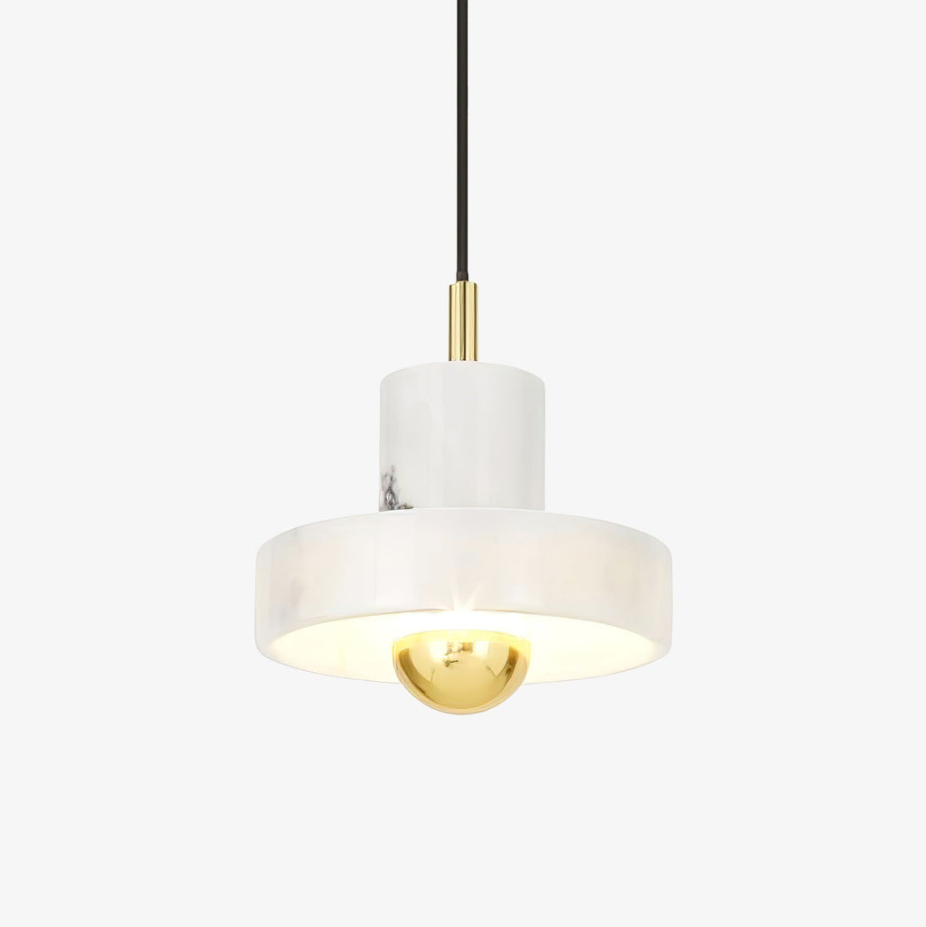 Suspension moderne Torbjorn en Marbre Or et blanc