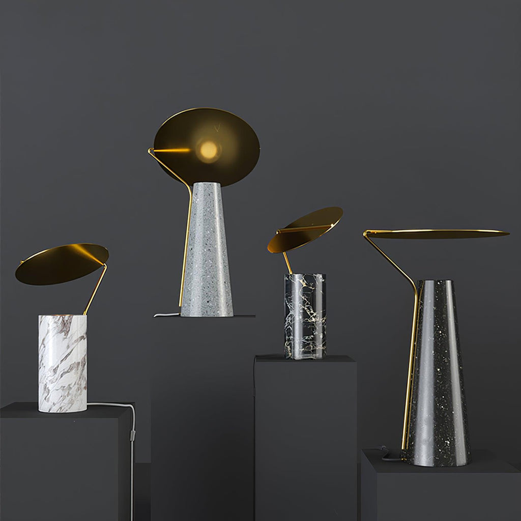 Lampe à poser moderne Walton en Marbre Blanc