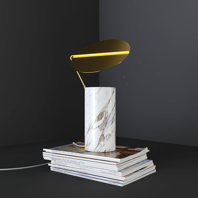 Lampe à poser moderne Walton en Marbre Blanc