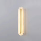 Applique murale moderne Fjolnir en Albâtre Blanc et laiton