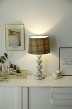 Lampe à poser moderne Oskar en Marbre Blanc et gris
