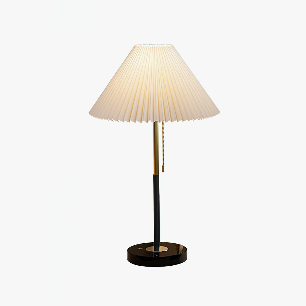 Lampe à poser moderne Hamish en Marbre, Fer, Tissu Blanc