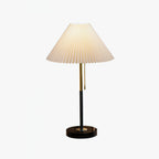 Lampe à poser moderne Hamish en Marbre, Fer, Tissu Blanc