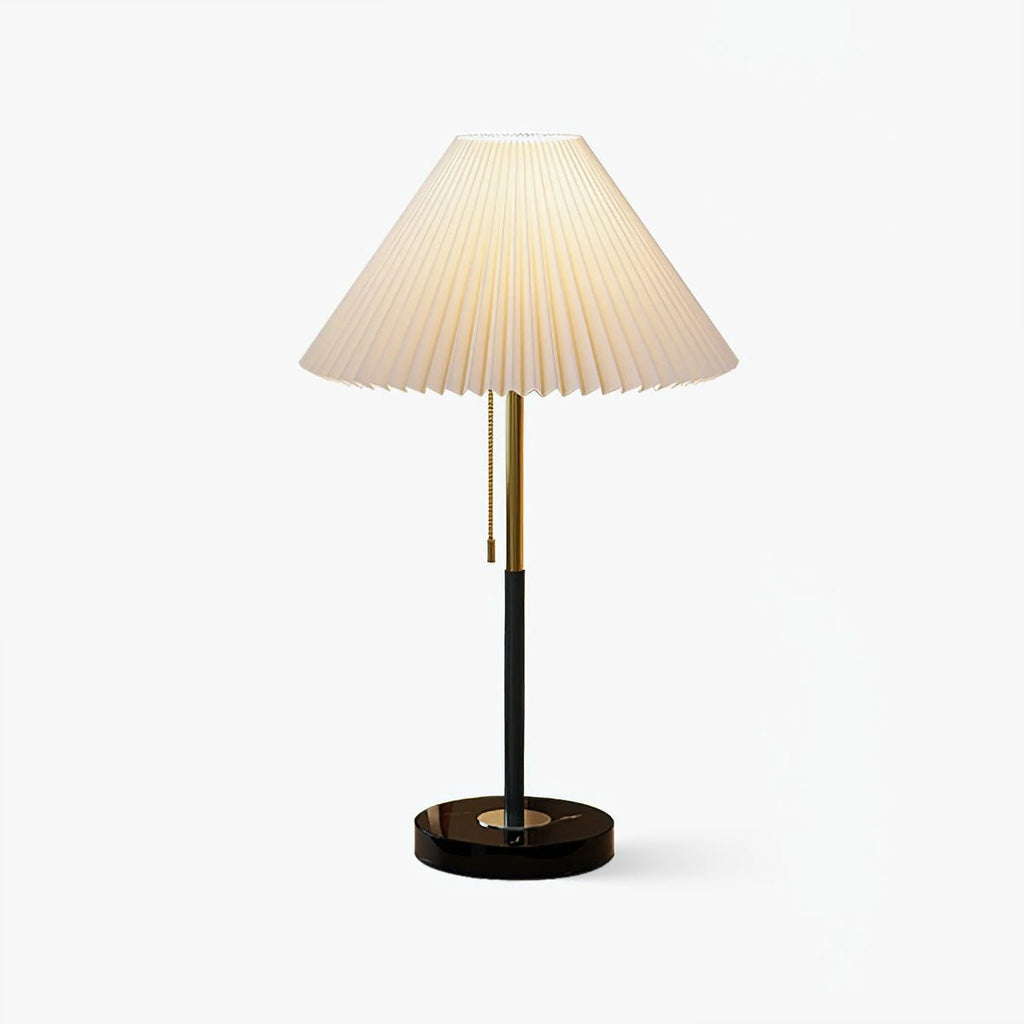 Lampe à poser moderne Hamish en Marbre, Fer, Tissu Blanc