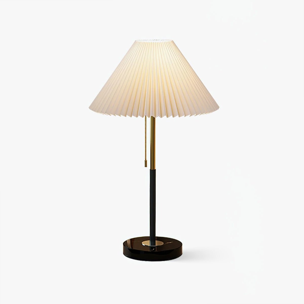 Lampe à poser moderne Hamish en Marbre, Fer, Tissu Blanc