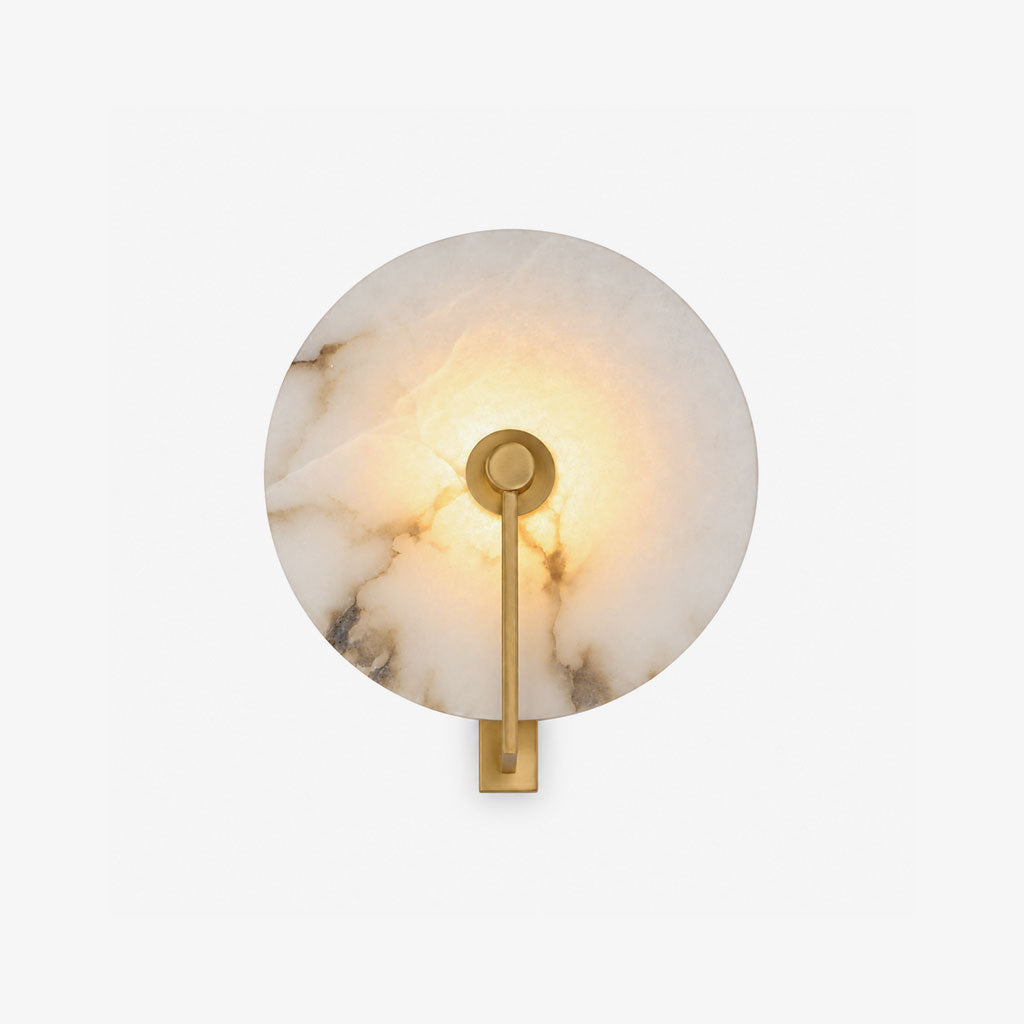 Medallion Alabaster Wall Sconce