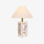 Lampe à poser moderne Gunder en Marbre Blanc