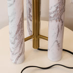 Lampe à poser moderne Gunder en Marbre Blanc