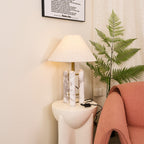 Lampe à poser moderne Gunder en Marbre Blanc