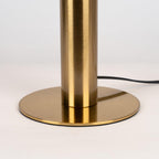 Lampe à poser moderne Grettir en Albâtre Noir et blanc verre