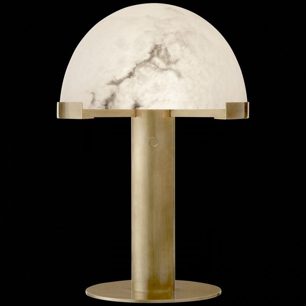 Lampe à poser moderne Grettir en Albâtre Noir et blanc verre