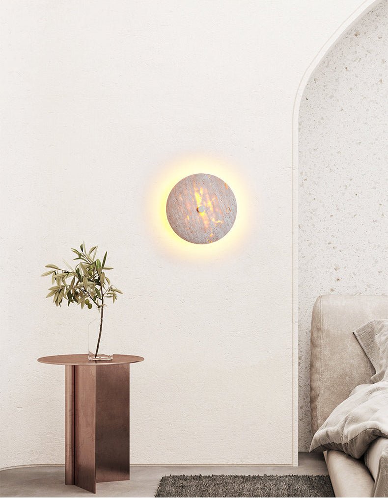 Applique murale moderne Trader en Beige travertin