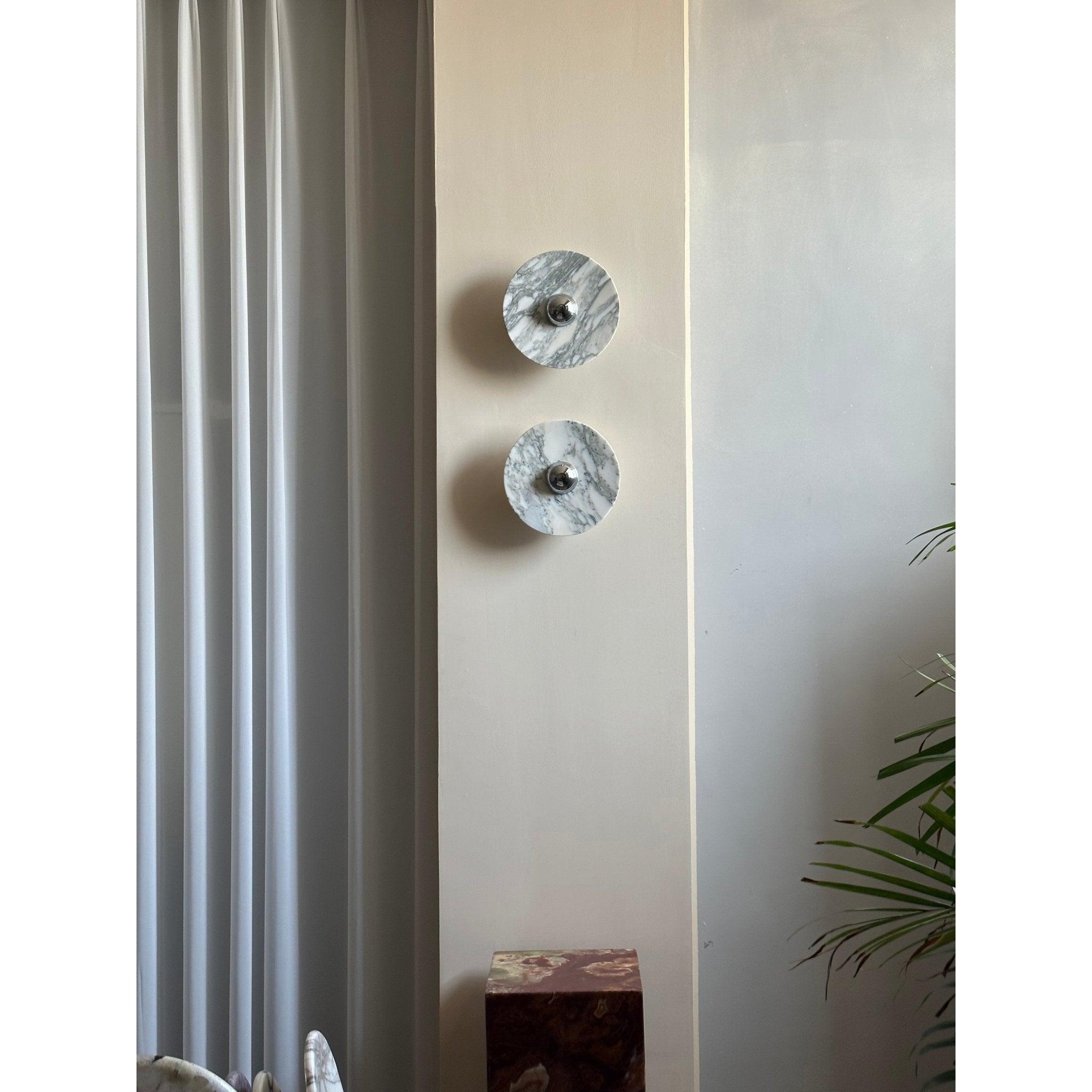 Applique murale moderne Abbott en Marbre Doré