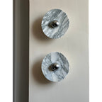 Applique murale moderne Abbott en Marbre Chrome