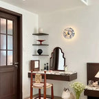 Applique murale moderne Abbott en Marbre Chrome