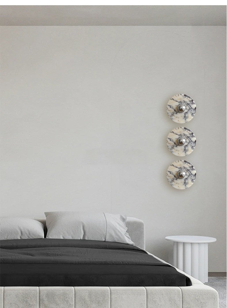 Applique murale moderne Abbott en Marbre Doré