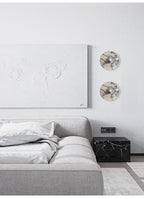 Applique murale moderne Abbott en Marbre Chrome