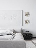 Applique murale moderne Abbott en Marbre Chrome