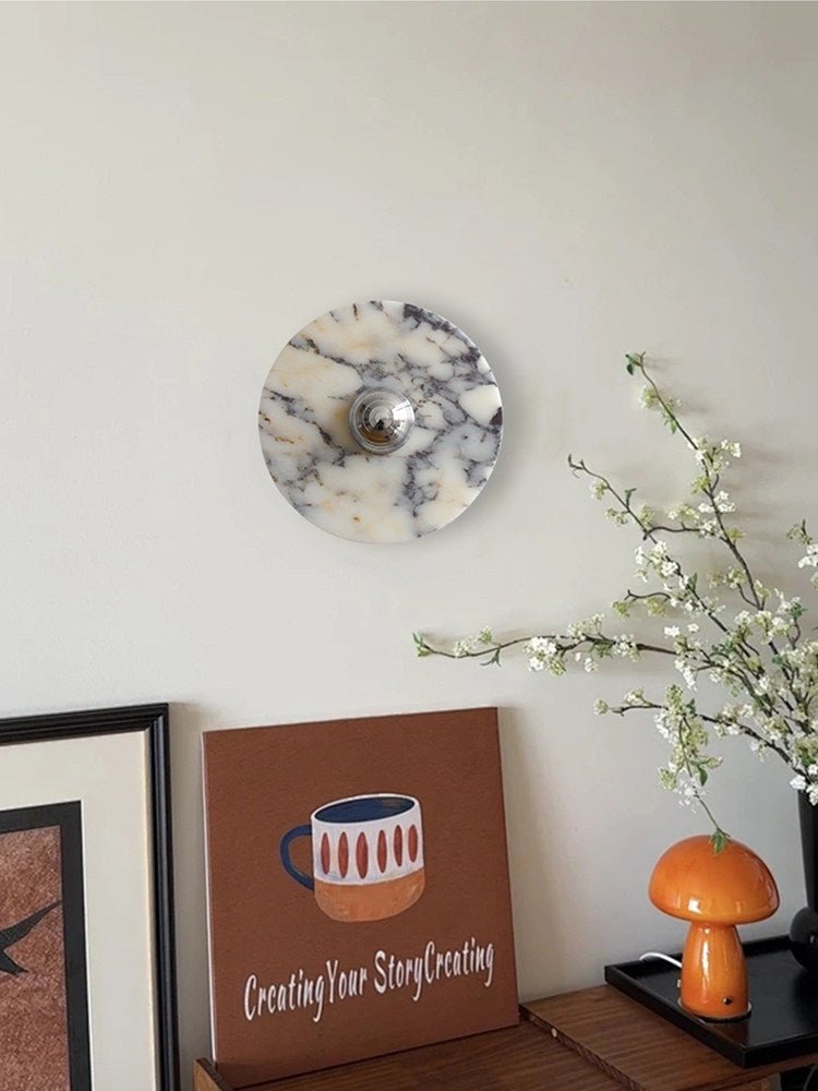 Applique murale moderne Abbott en Marbre Doré